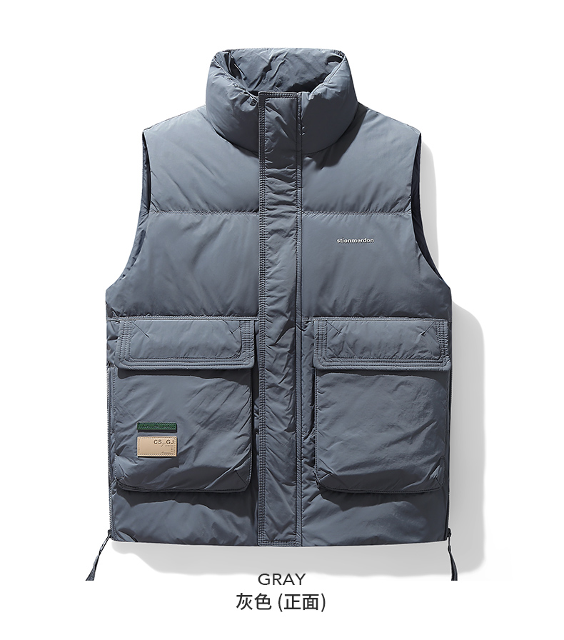 New style stand collar down vest KN2-M096