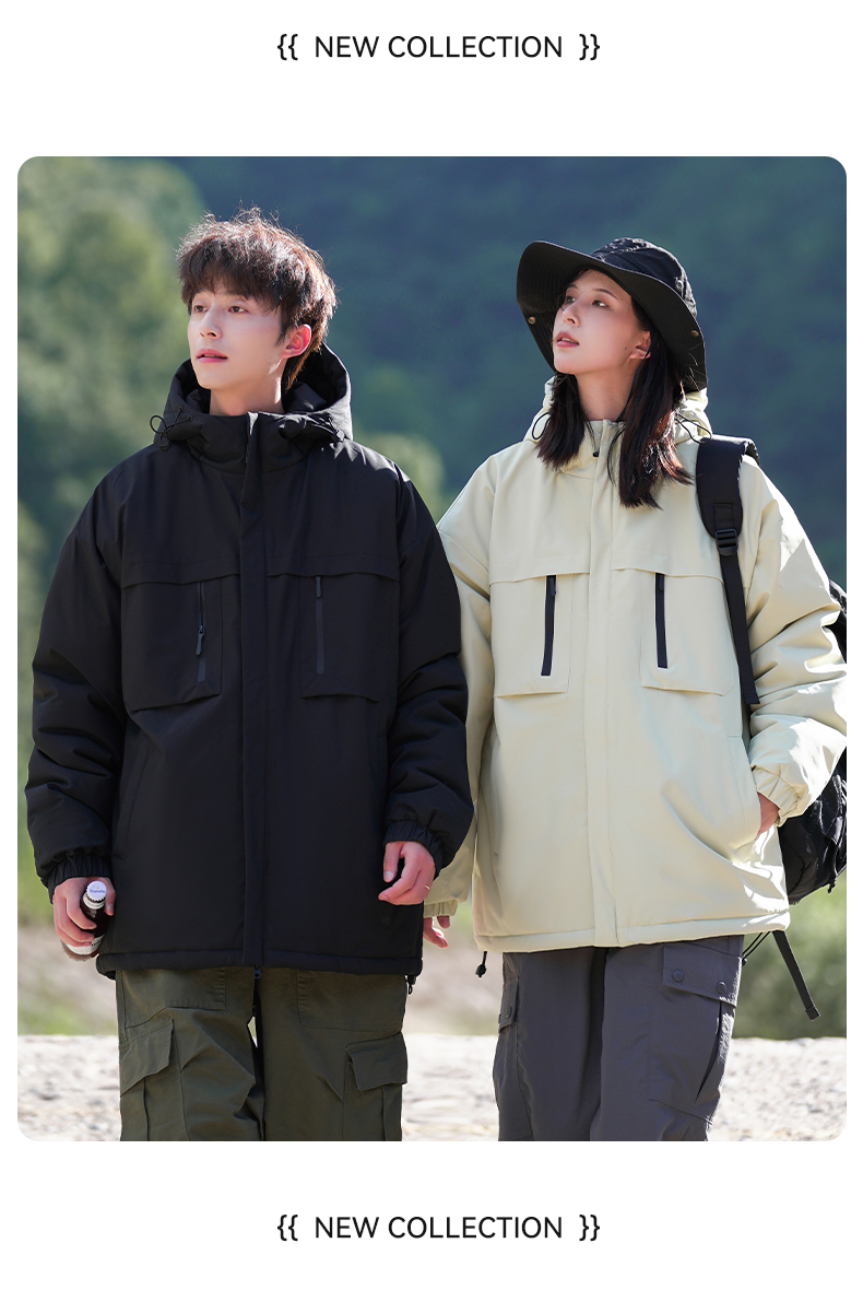 Outdoor graphene lining warm waterproof cotton jacket KN2-MY6666