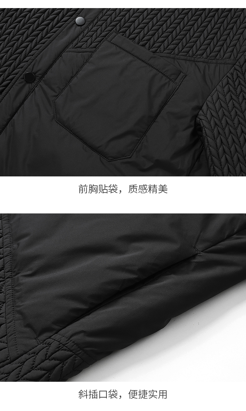 New style lapel solid color down jacket KN2-YR091