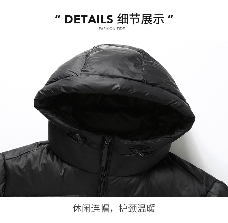 New l hooded warm down jacket KN2-YR681