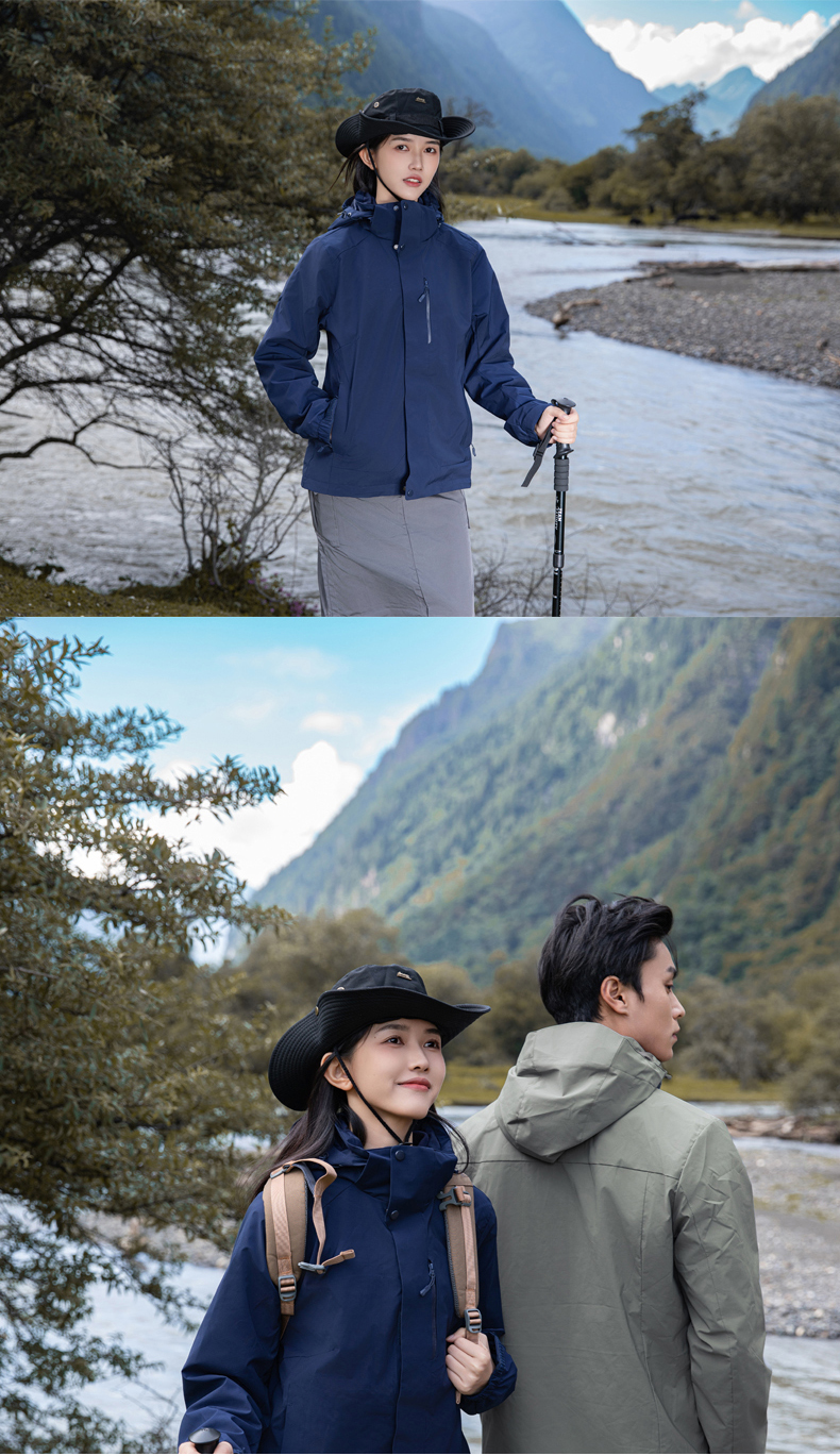 Outdoor warm fleece liner three-in-one jacket for women KG2-5520