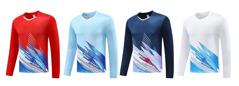 V-neck long-sleeved T-shirt sports training suit GB4-2109