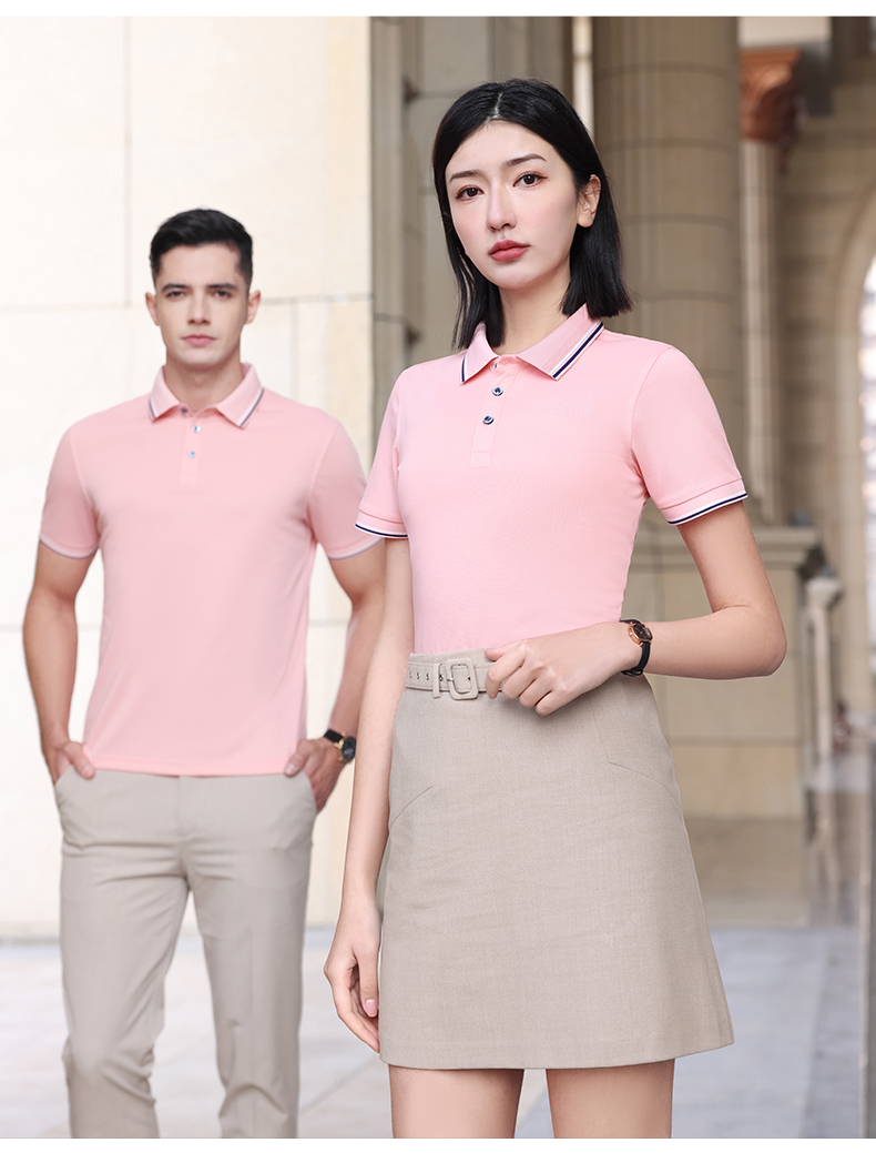 180g combed cotton color two-level collar POLO shirt GT3-926