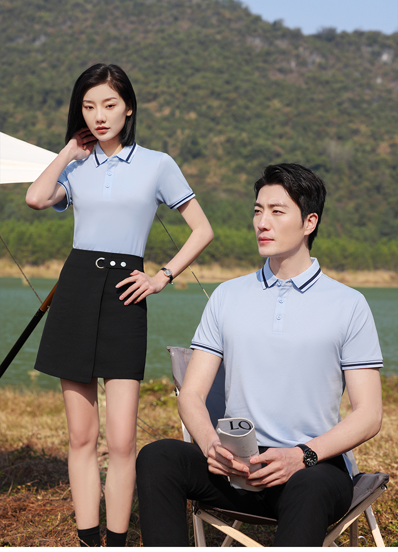 Simple and fashionable lapel short-sleeved POLO shirt universal style SNS-KM99023