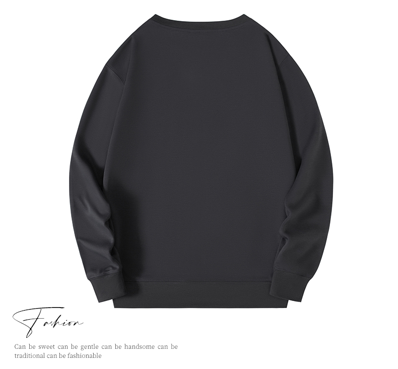 460g American style healthy cotton thin round neck pullover sweatshirt W01-701