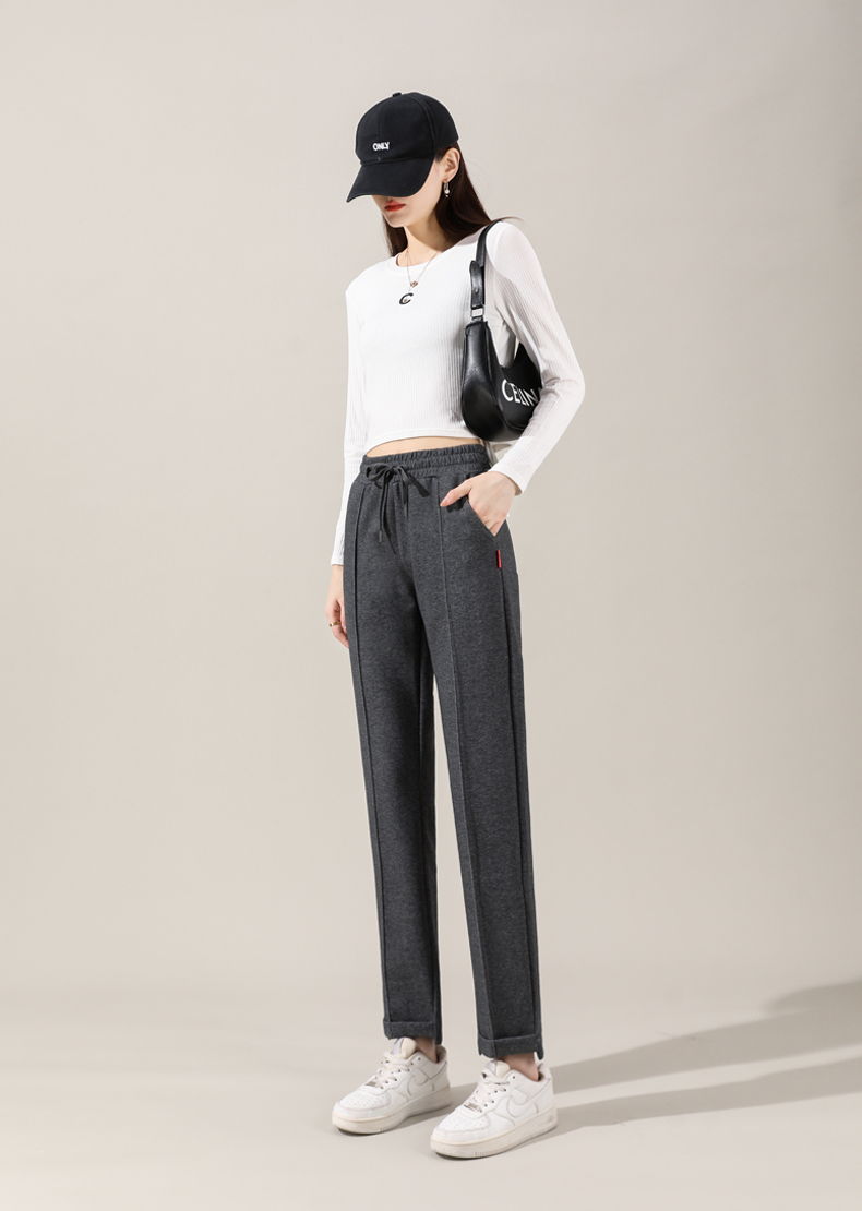 Autumn and winter drawstring casual pants for women G32-CR20180