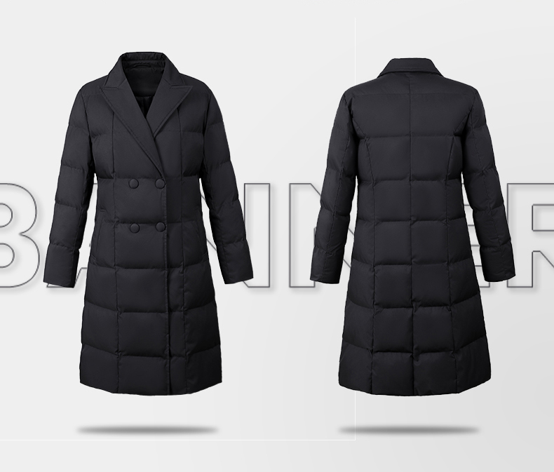 Autumn and winter down cotton warm cotton coat mid-length women model DY7-2319 women model