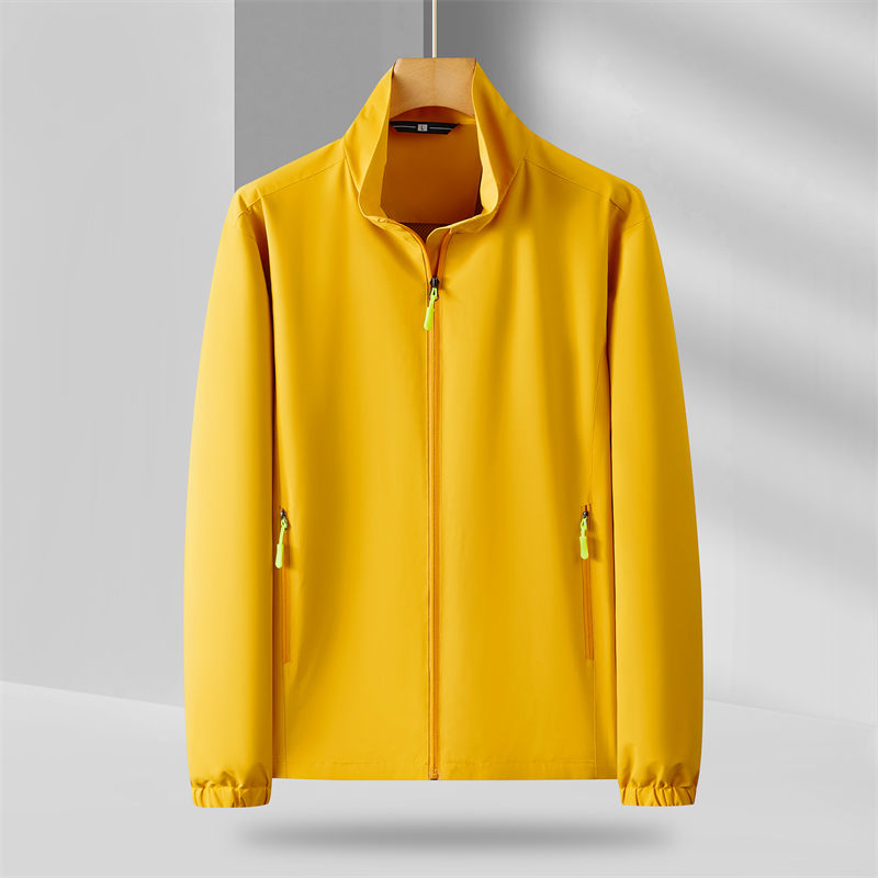 Fashion stand collar single layer thin jacket GJ12-7788