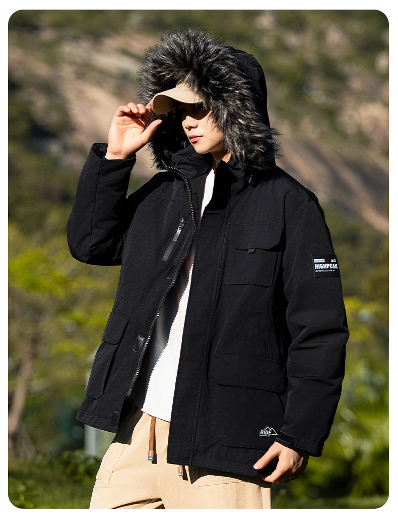 Outdoor leisure warm down jacket KN2-YR979