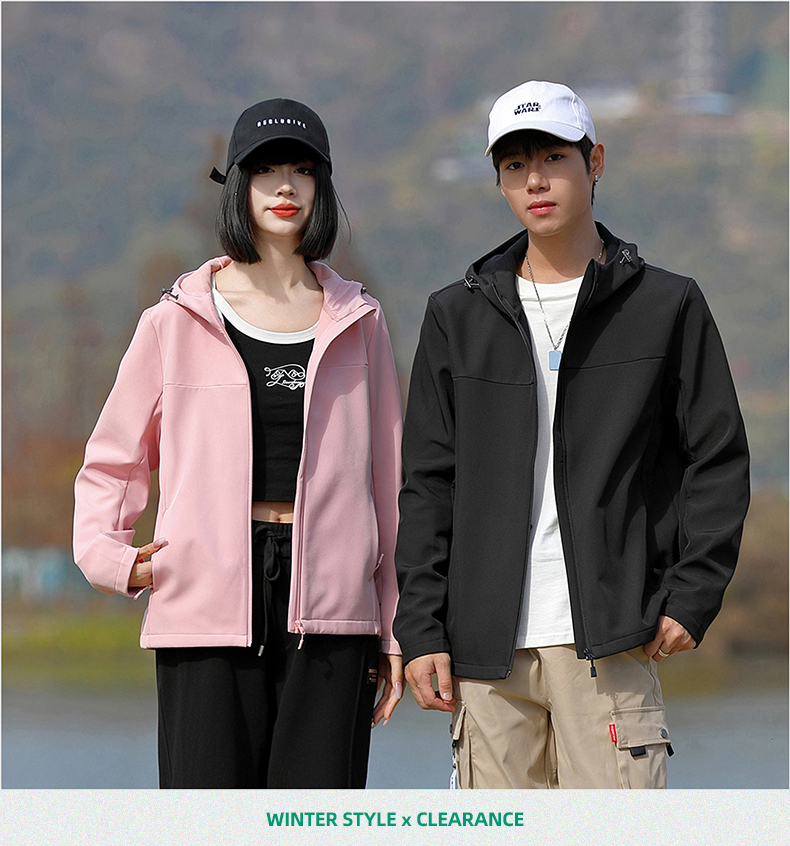 Waterproof single layer fleece soft shell jacket for women KH1-6699