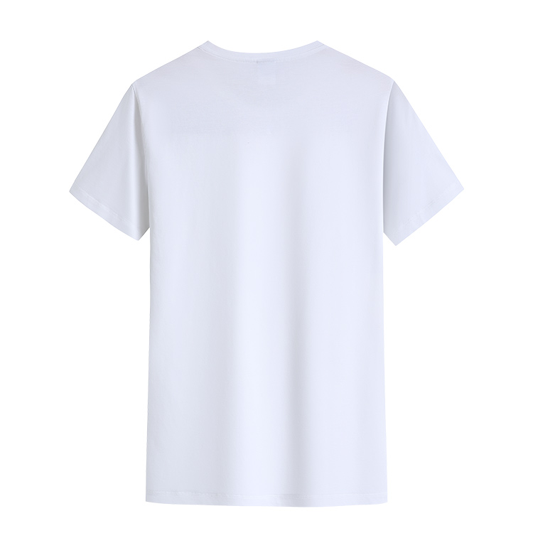 180g mercerized cotton solid color round neck short sleeve T-shirt men GT1-Y885 men