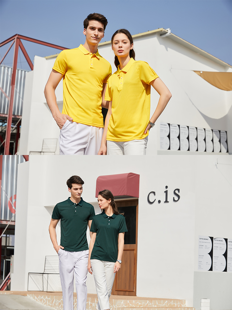 160g antibacterial sports lapel short-sleeved POLO shirt universal style H09-2228