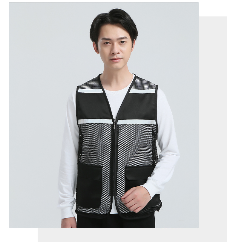 High density twill mesh reflective vest E01-S9008