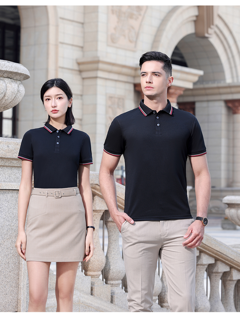 180g combed cotton color two-level collar POLO shirt GT3-926