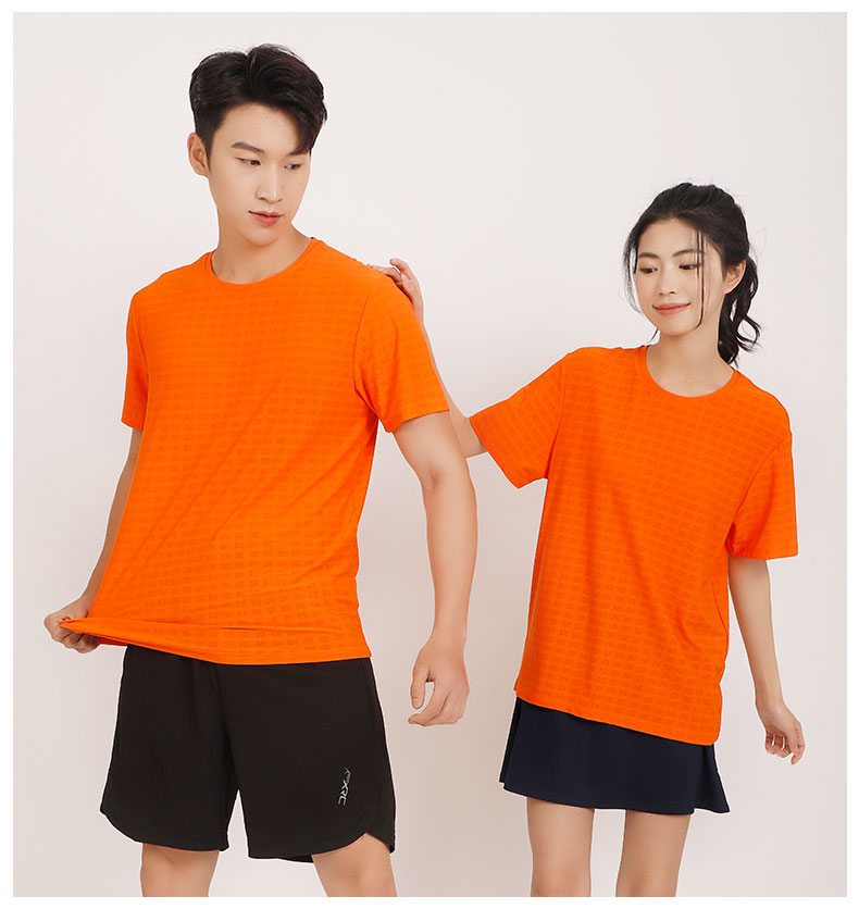 Solid color casual round neck short sleeve T-shirt GJ25-F3001