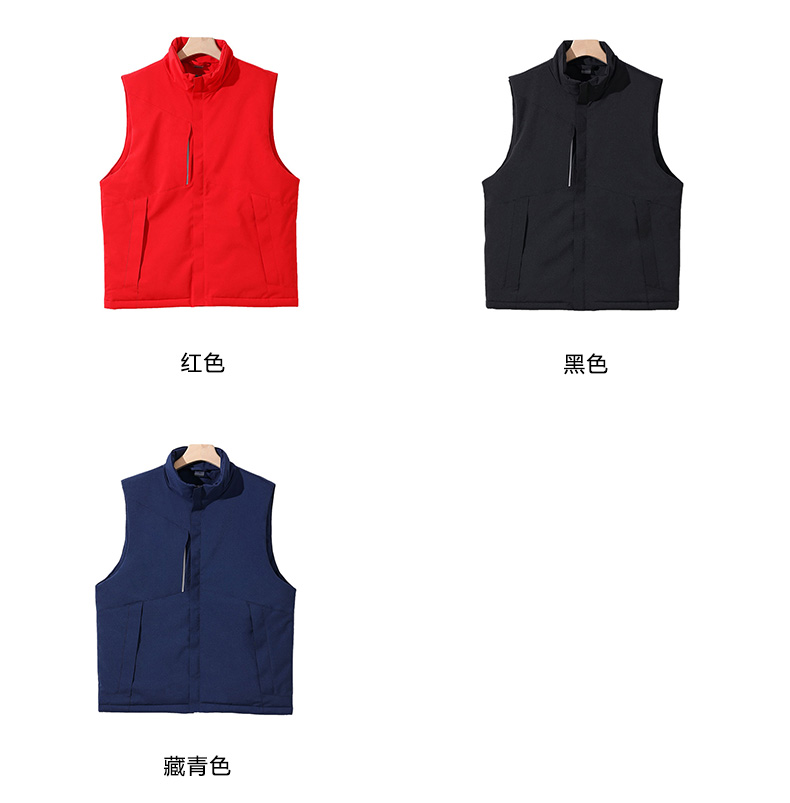 Solid color jacket cotton vest Z30-555