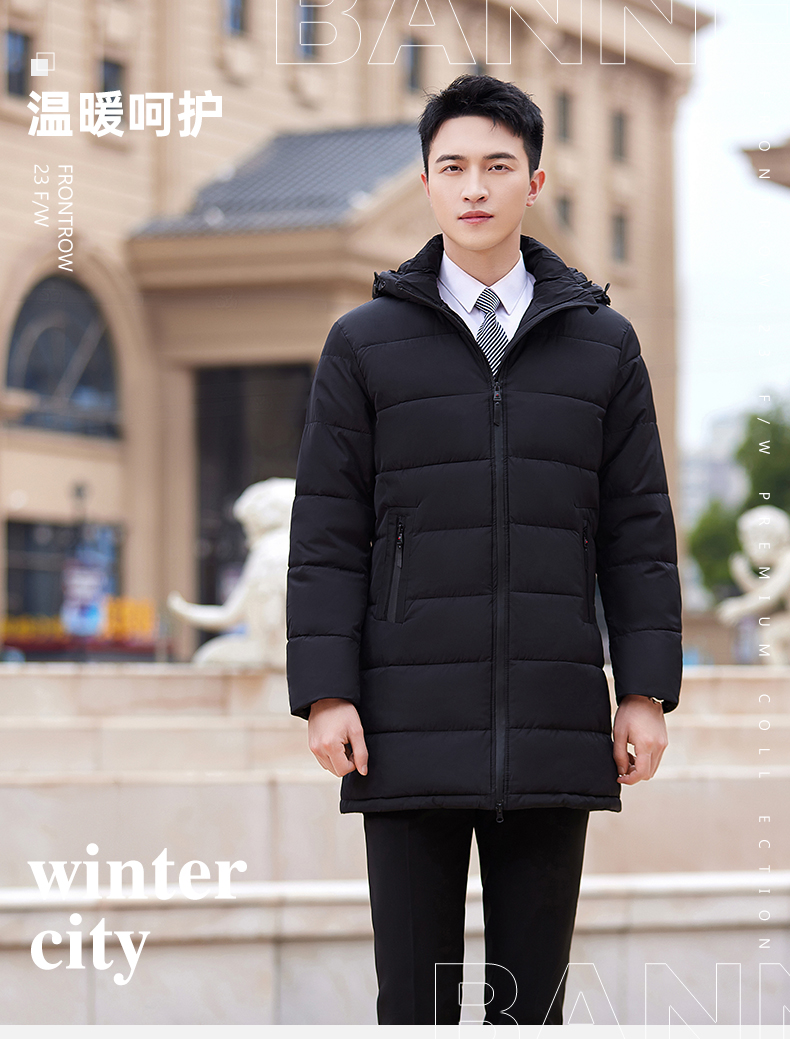 Business thick down jacket mid-length men style DY7-252A men style