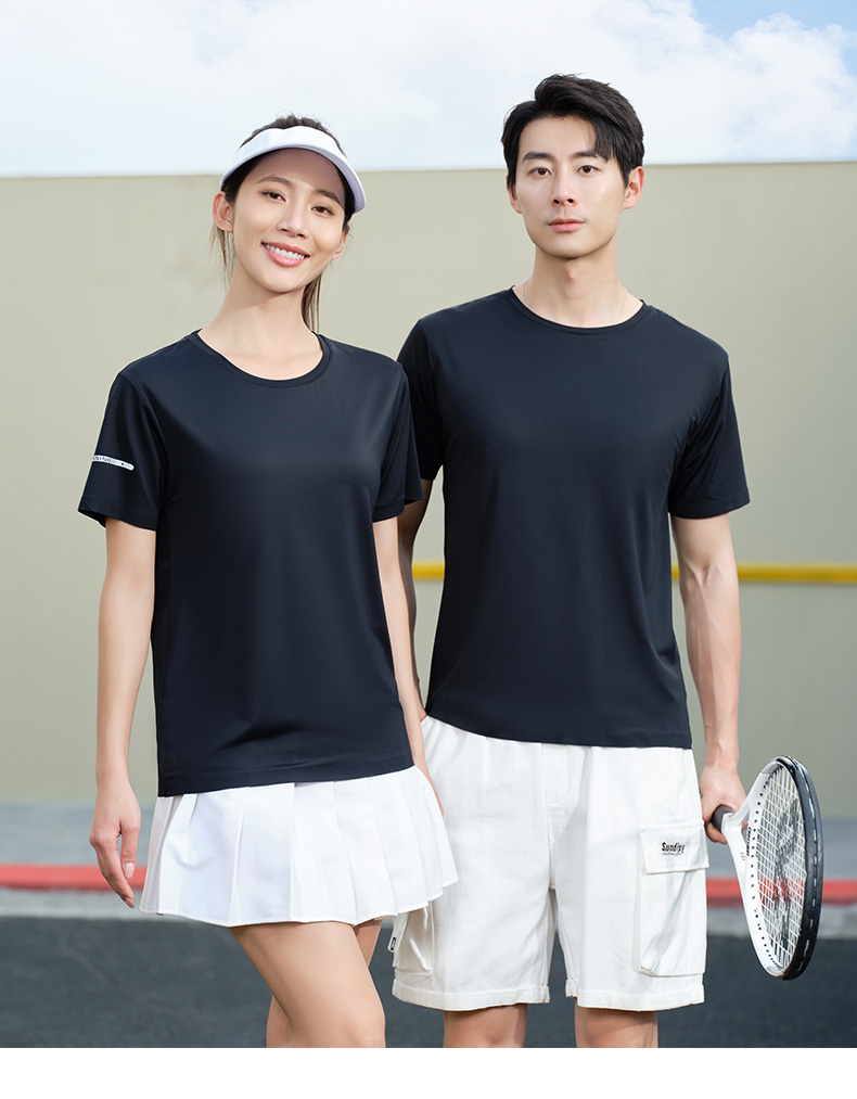 170g high-end seamless nylon round neck short sleeves YZ01-8323