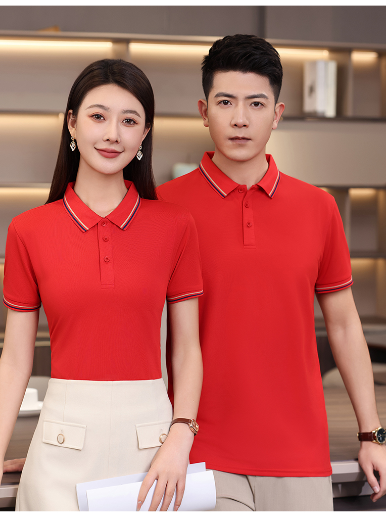 210g double collar short sleeve POLO shirt H32-742