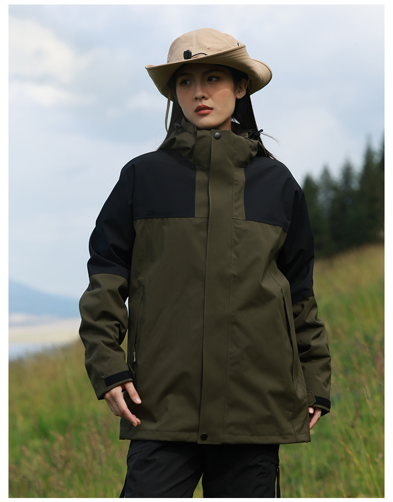 Outdoor men and women three-in-one detachable anti-shock jacket T03-HT24998