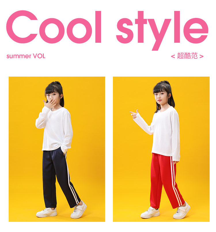 Spring and Autumn Style Two-Bar Fashion Casual Straight Pants D03-8052