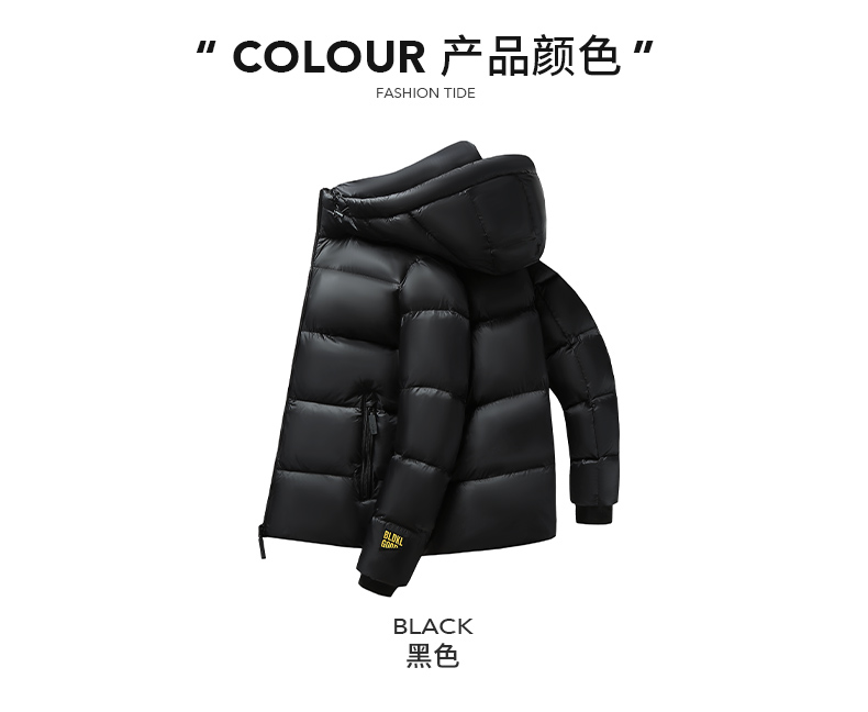 New l hooded warm down jacket KN2-YR681