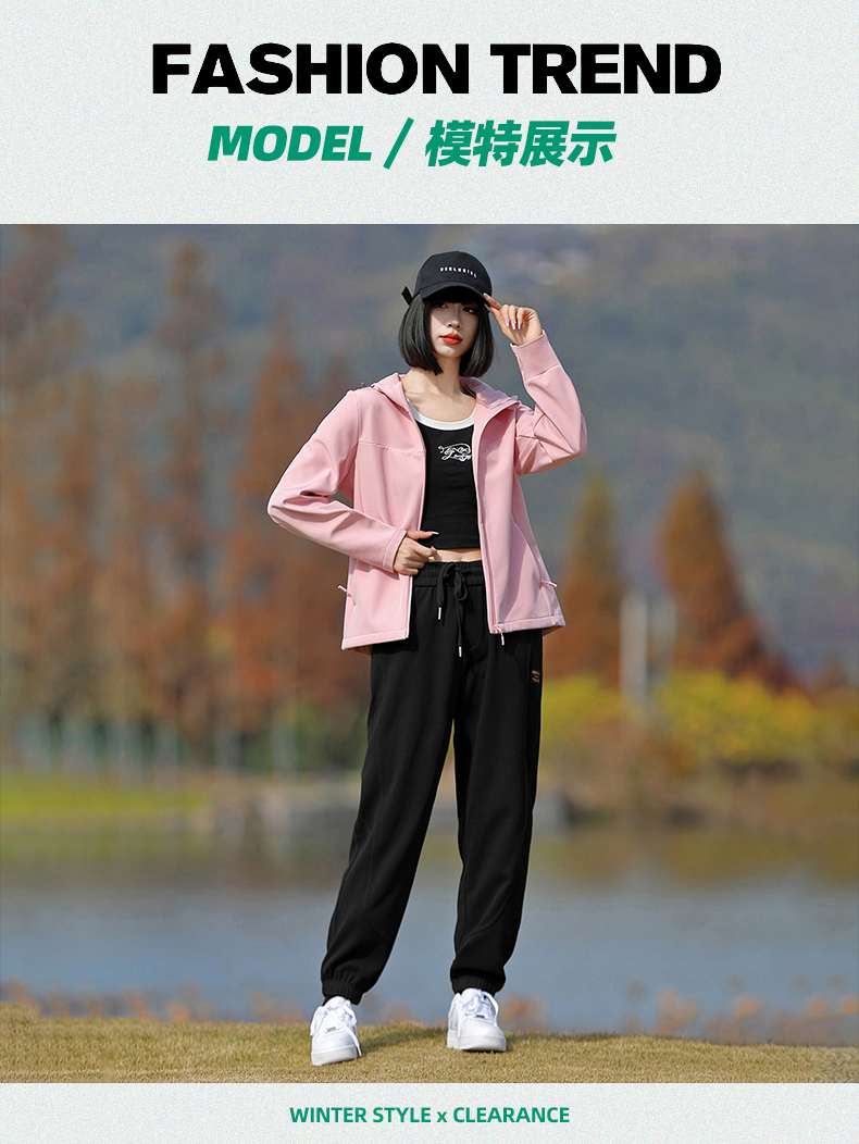 Waterproof single layer fleece soft shell jacket for women KH1-6699