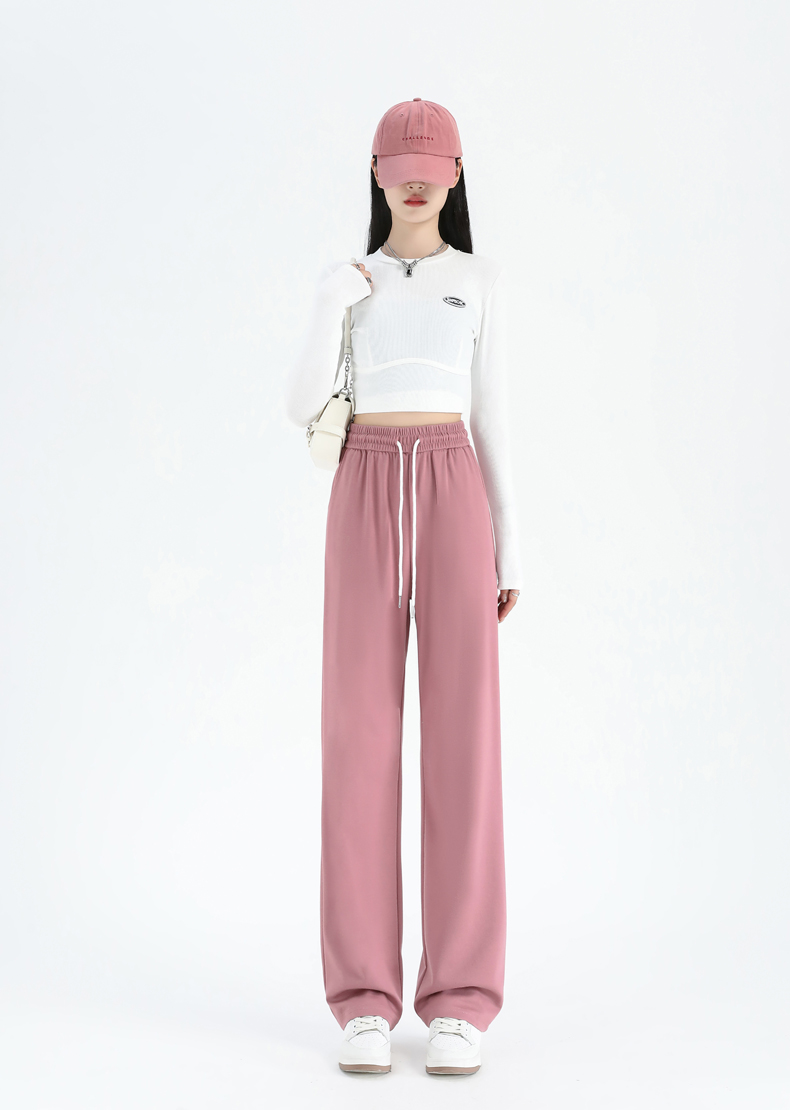 Spring and autumn high waist casual loose slim wide leg pants G32-1301