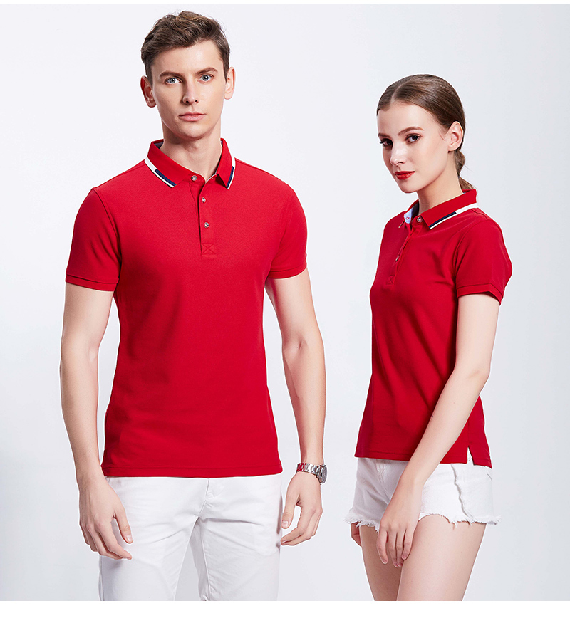 210g copper ammonia mercerized cotton business short-sleeved POLO shirt universal GJ11-9088