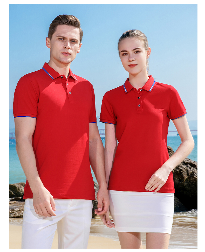 200g quick-refreshing silk casual outdoor lapel short-sleeved POLO shirt universal GJ22-169