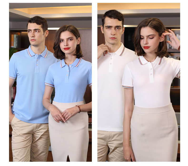 210g long-staple cotton lapel short-sleeved POLO shirt universal 72-U809