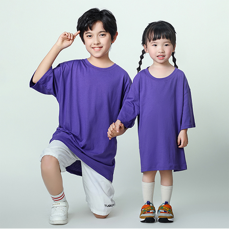 190G21 super cool cotton round neck short sleeve T-shirt for children S02-519