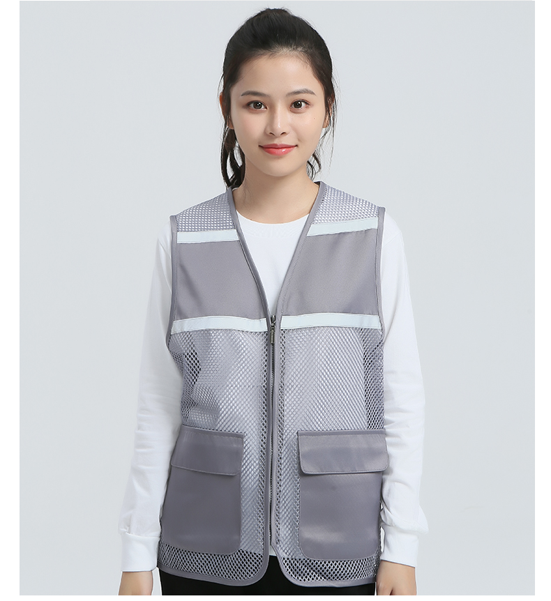 High density twill mesh reflective vest E01-S9008