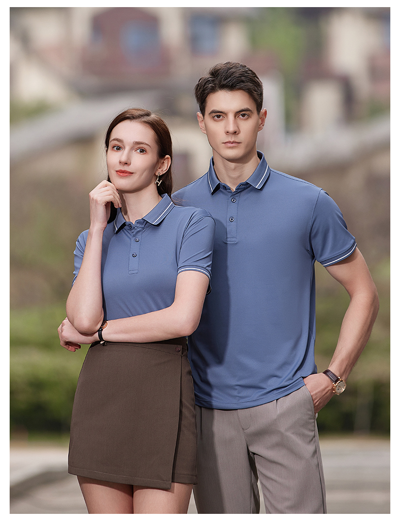 Breathable ice silk anti-cotton lapel POLO shirt H17-191