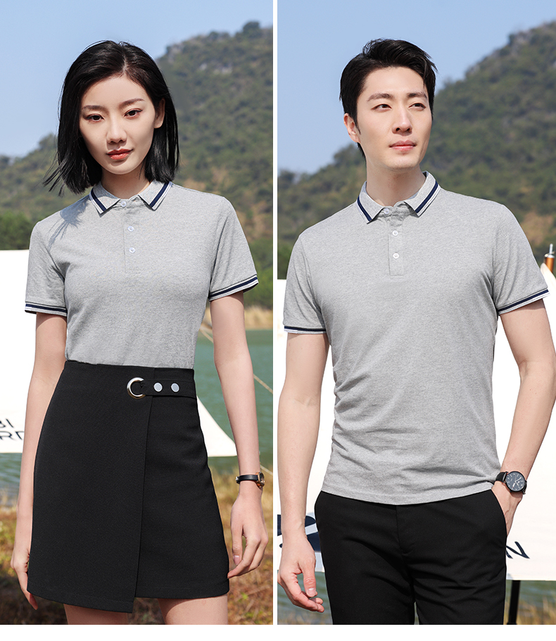 Simple and fashionable lapel short-sleeved POLO shirt universal style SNS-KM99023