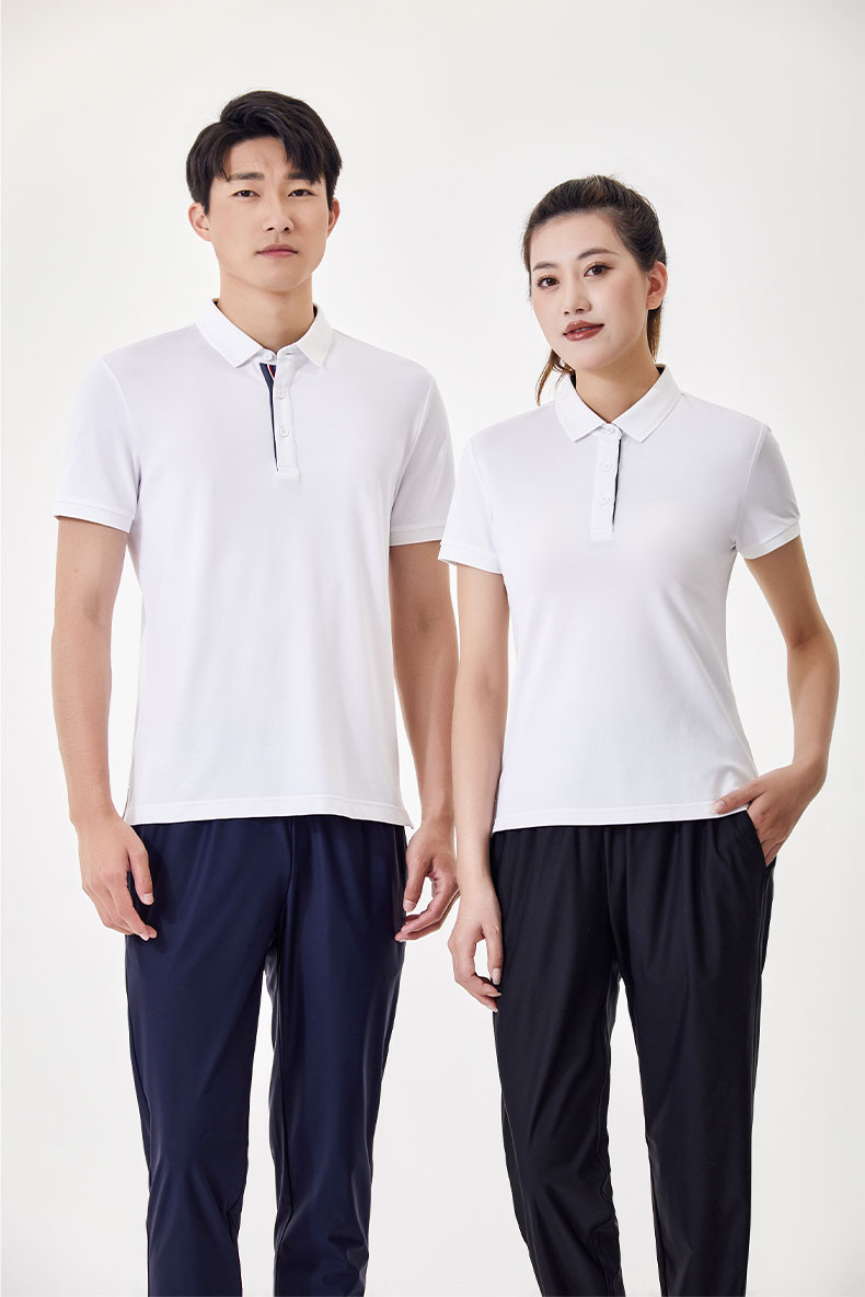 200g 40 silky elastic bead lapel short-sleeved POLO shirt universal S02-5690