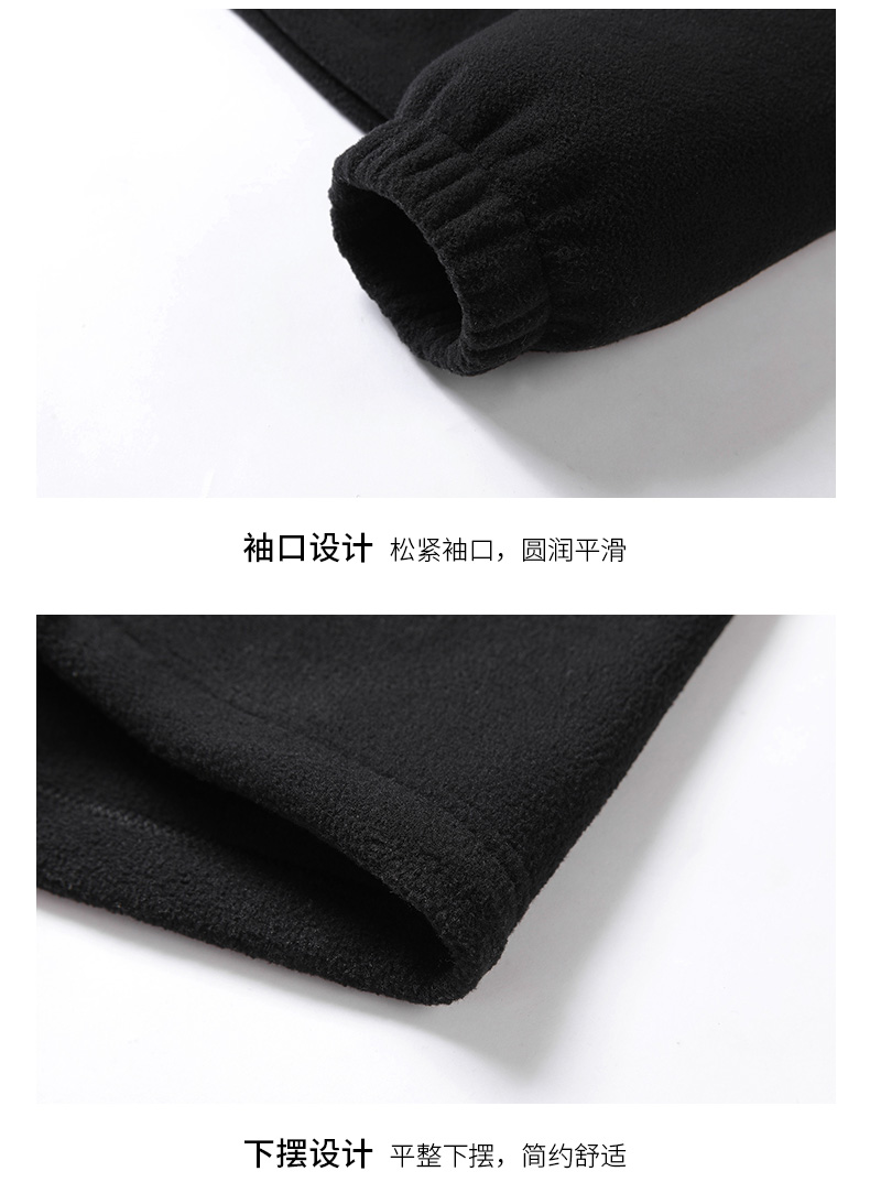 Autumn and winter solid color stand collar zipper sweatshirt KW-2317