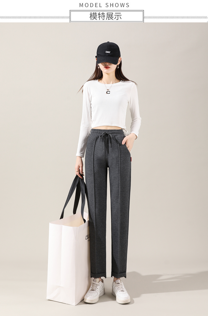 Autumn and winter drawstring casual pants for women G32-CR20180