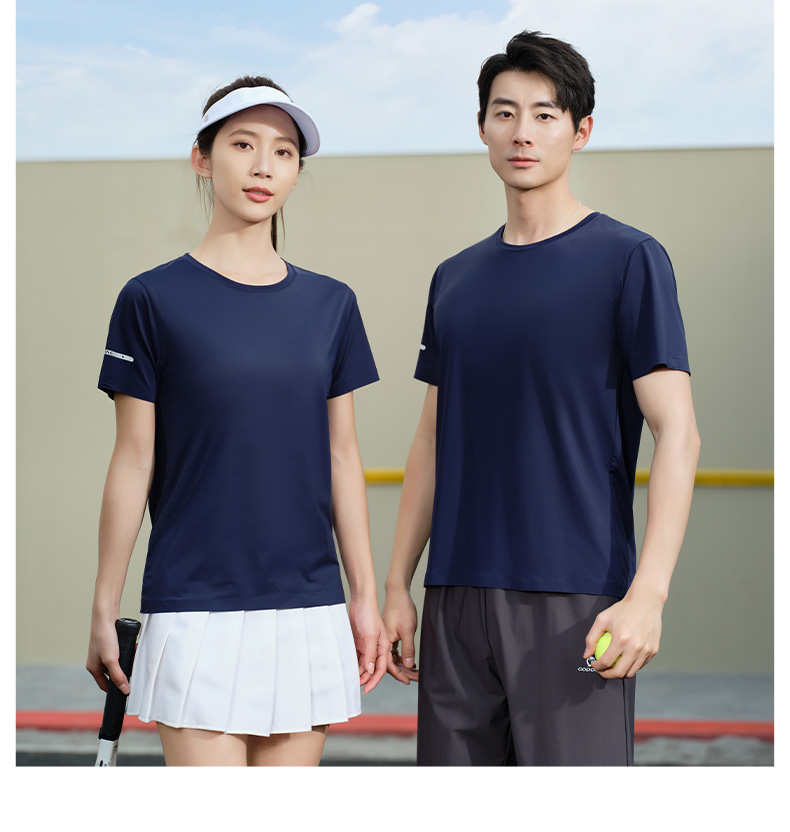 170g high-end seamless nylon round neck short sleeves YZ01-8323