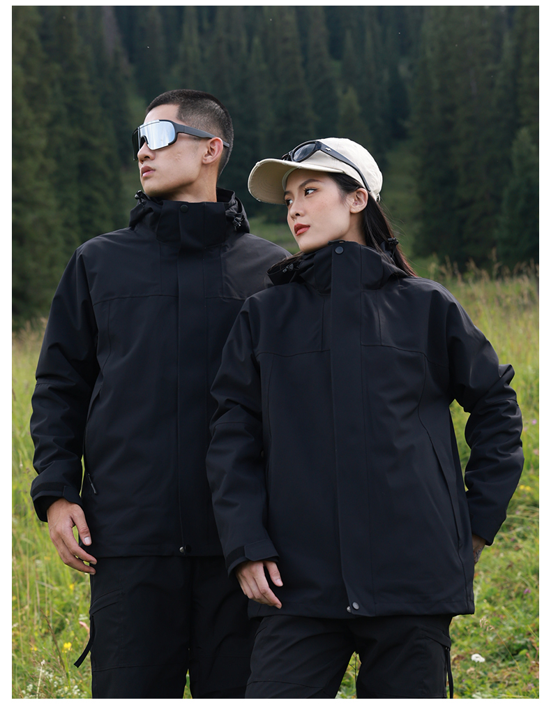 Outdoor men and women three-in-one detachable anti-shock jacket T03-HT24998