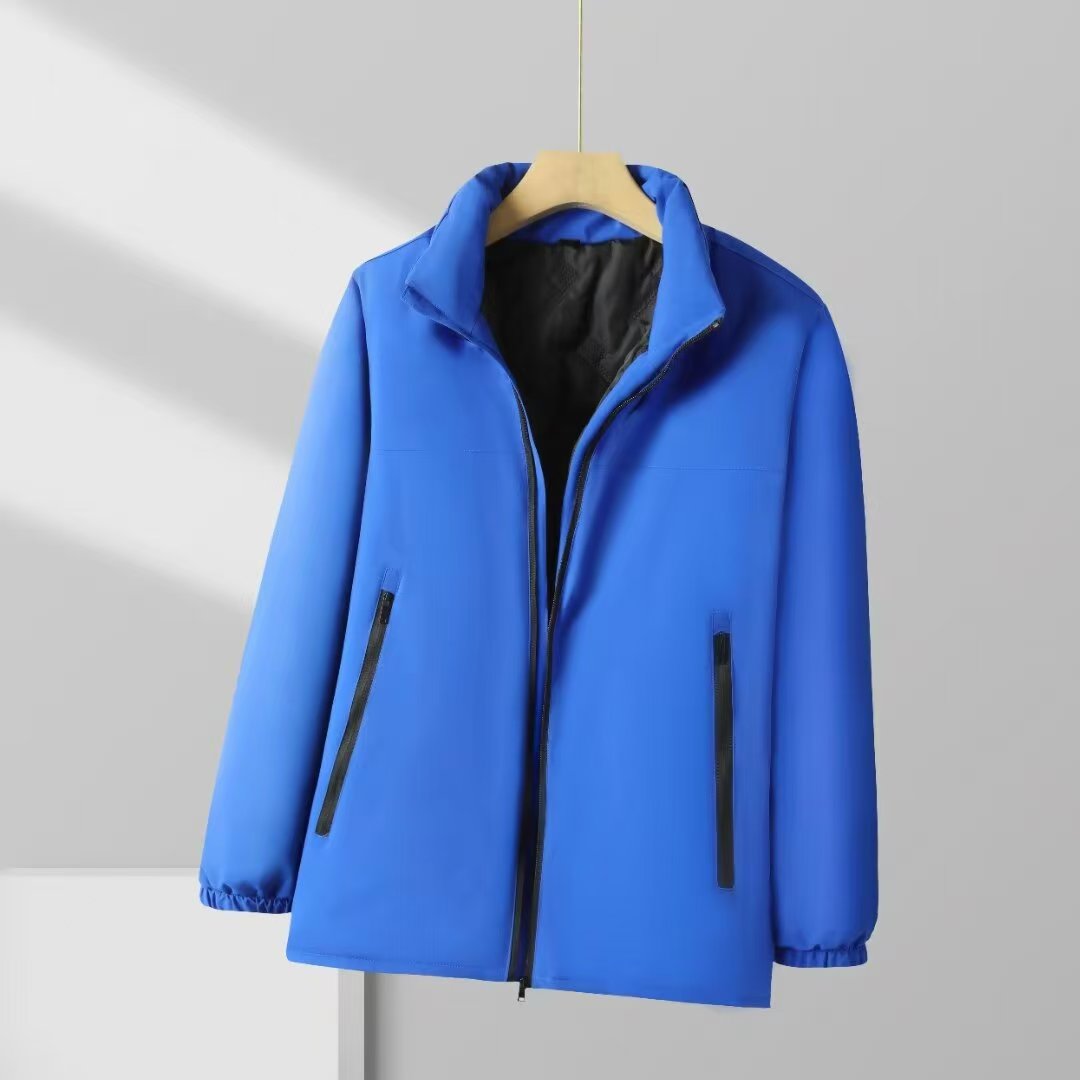 Solid color stand collar single layer jacket L01-D23