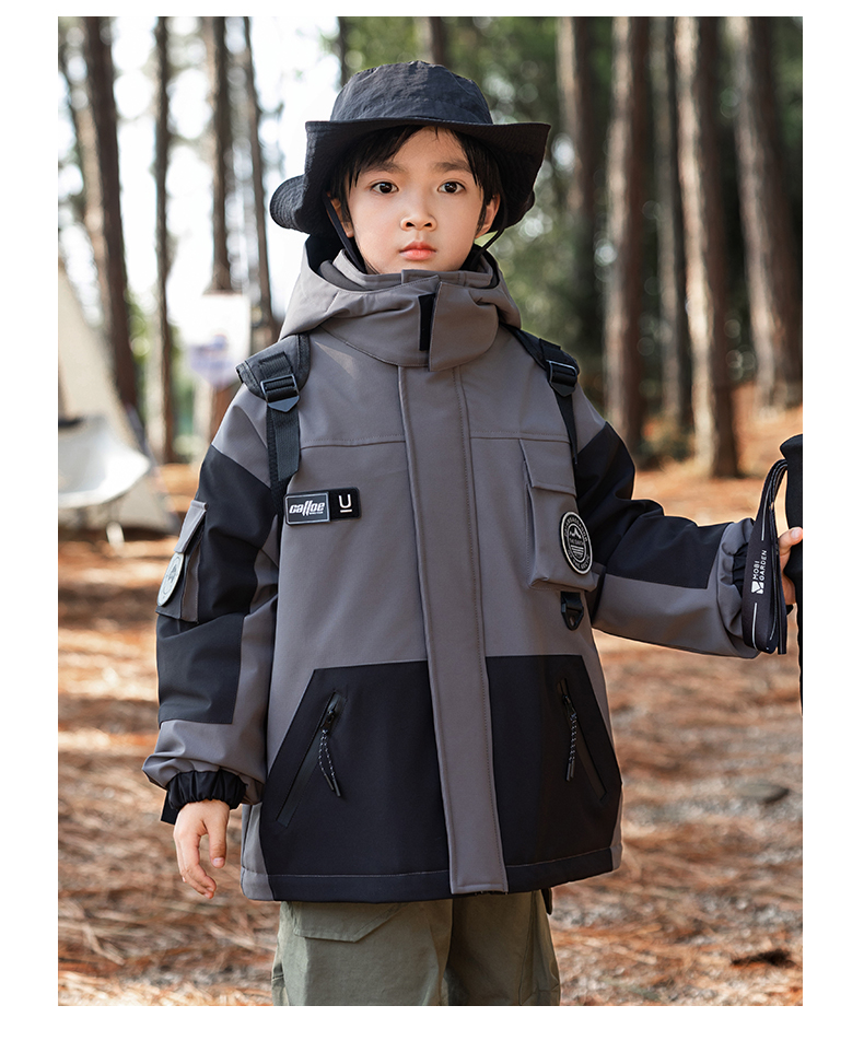 Outdoor down/fleece liner 3-in-1 jacket for kids 220-BD1655