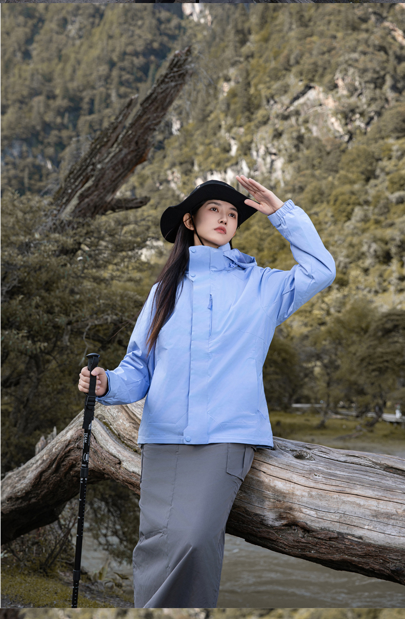 Outdoor warm fleece liner three-in-one jacket for women KG2-5520