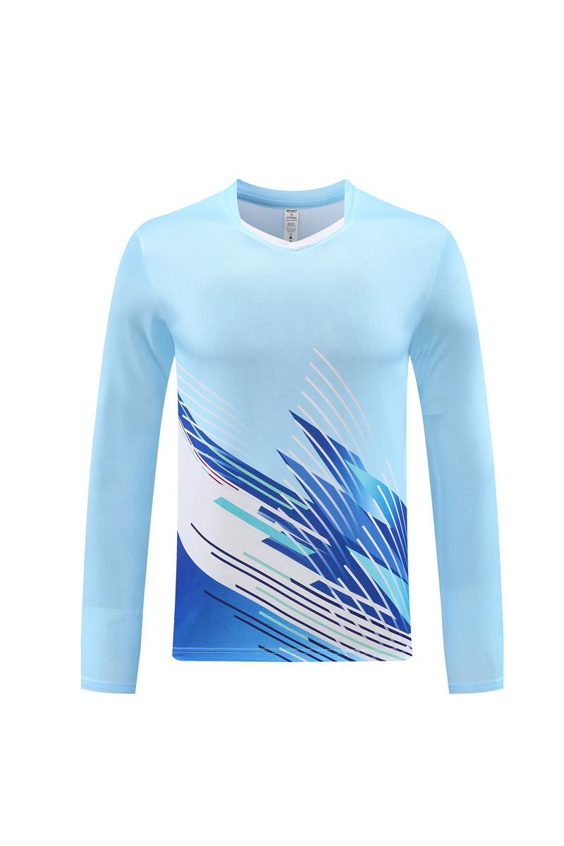 V-neck long-sleeved T-shirt sports training suit GB4-2109