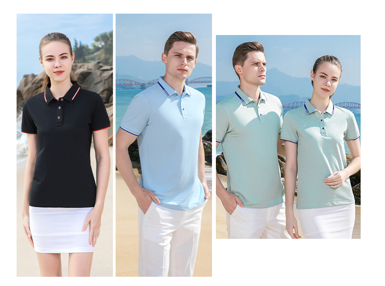 200g quick-refreshing silk casual outdoor lapel short-sleeved POLO shirt universal GJ22-169