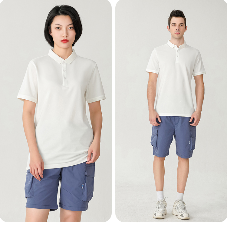 Combed cotton lapel short-sleeved POLO shirt universal GJ28-99801