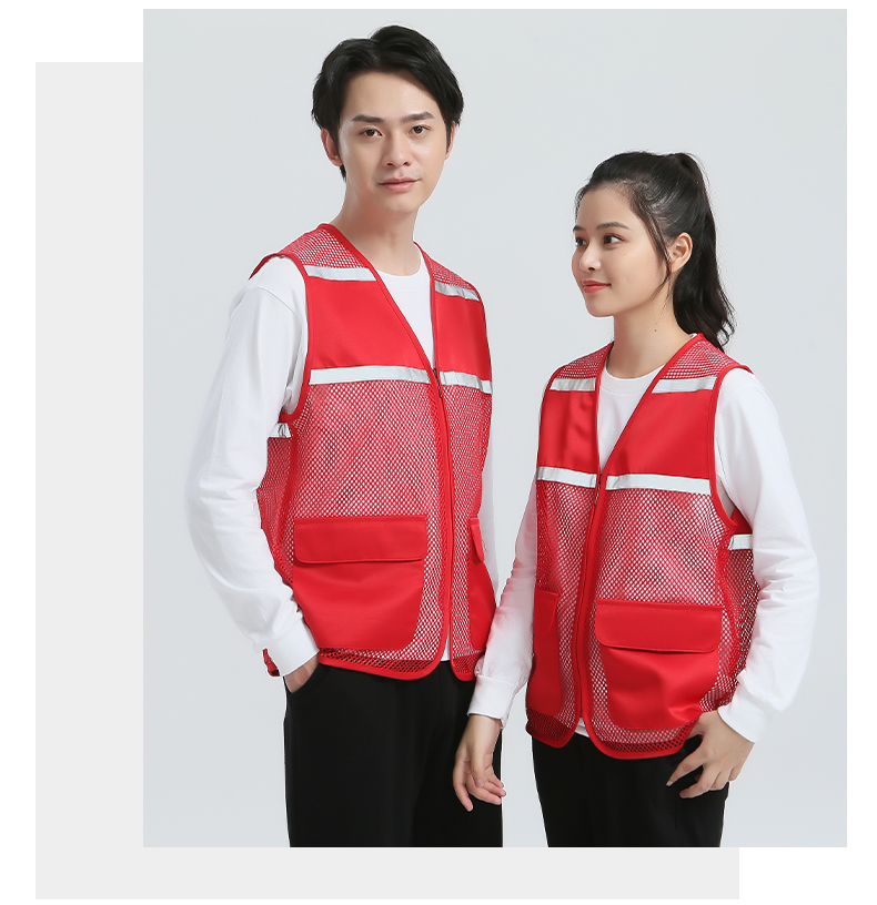 High density twill mesh reflective vest E01-S9008