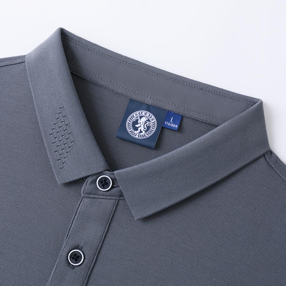 200g5A antibacterial mercerized cotton lapel short-sleeved POLO shirt universal GJ18-A1302