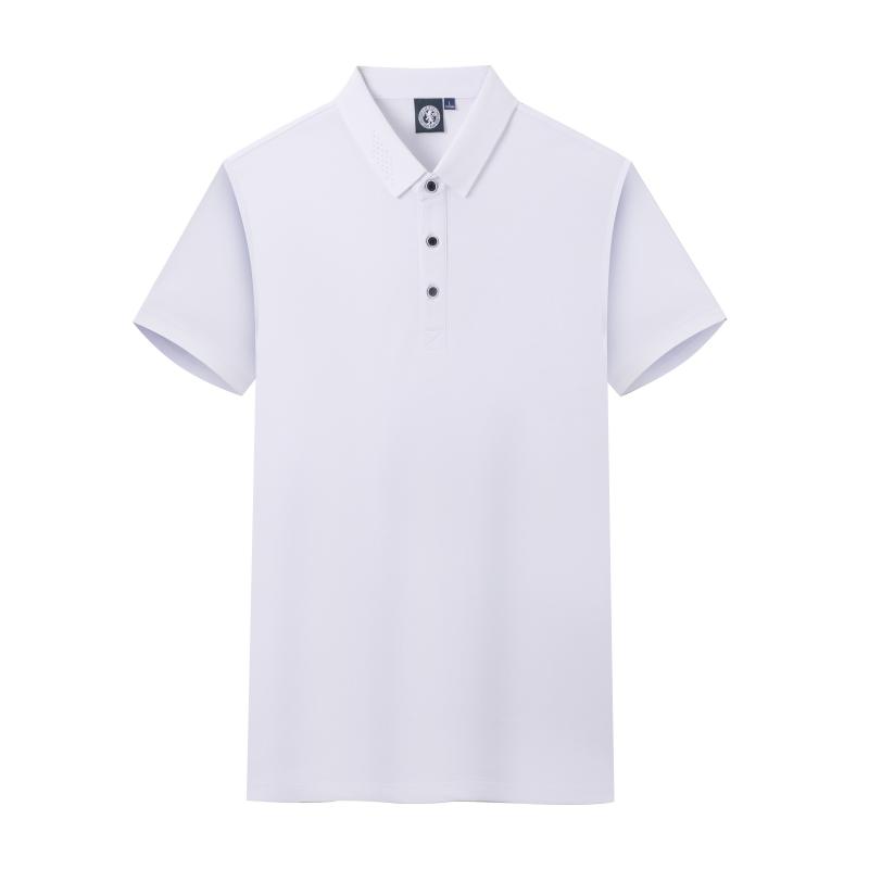 200g5A antibacterial mercerized cotton lapel short-sleeved POLO shirt universal GJ18-A1302