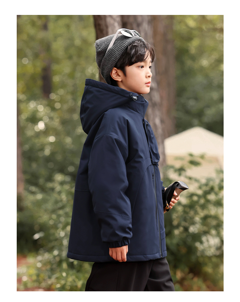 Outdoor down/polar fleece liner 3-in-1 jacket for kids 220-BD1646